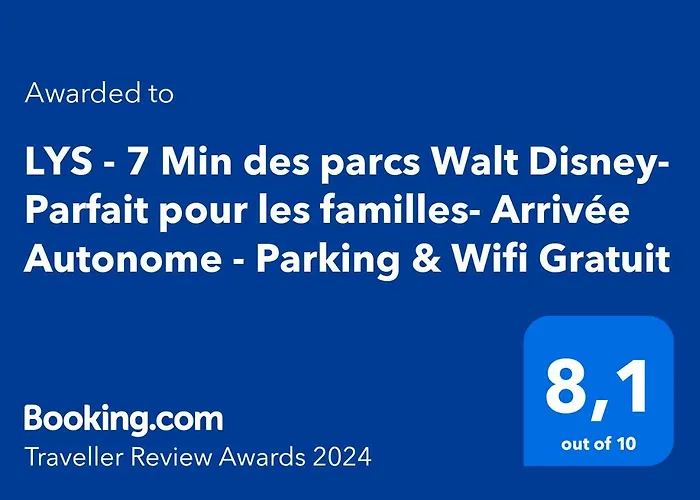 Lys - 7 Min Des Parcs Walt Disney- Parfait Pour Les Familles- Arrivee Autonome - Parking & Wifi Gratuit